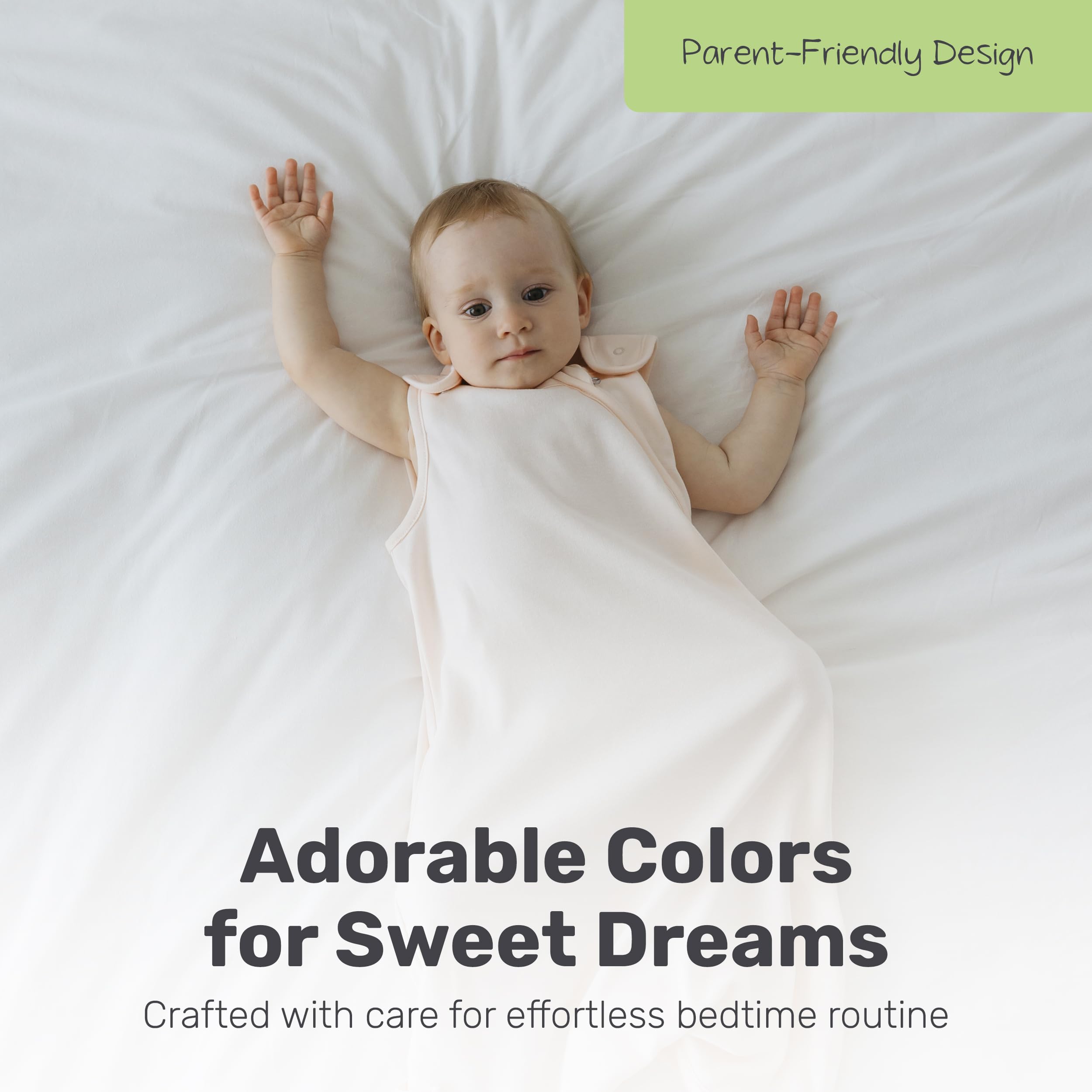 Lamb Babies breathable cotton sleep sack keeps skin cool and comfortable