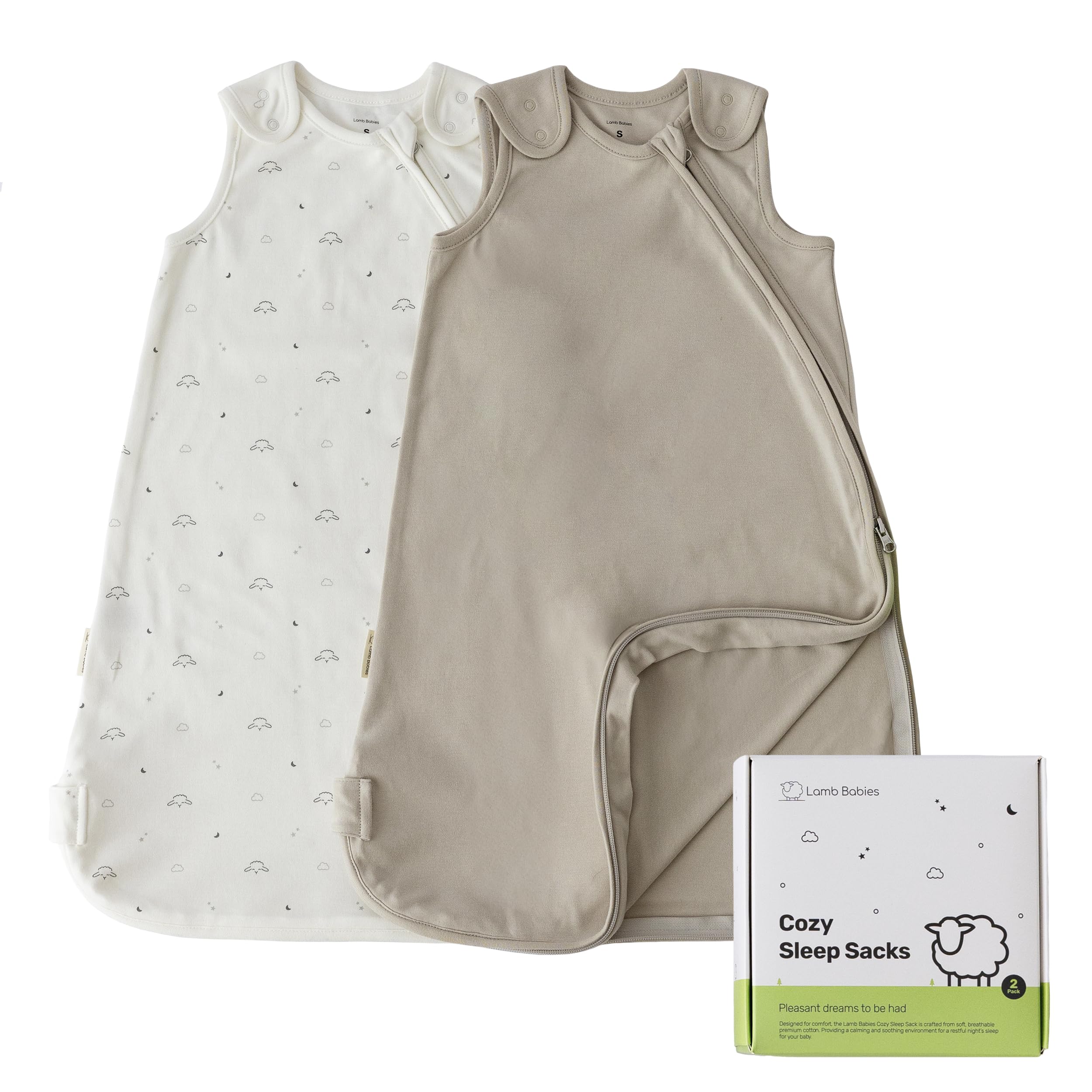 Lamb Babies cozy cotton sleep sack with soft touch for gentle nights