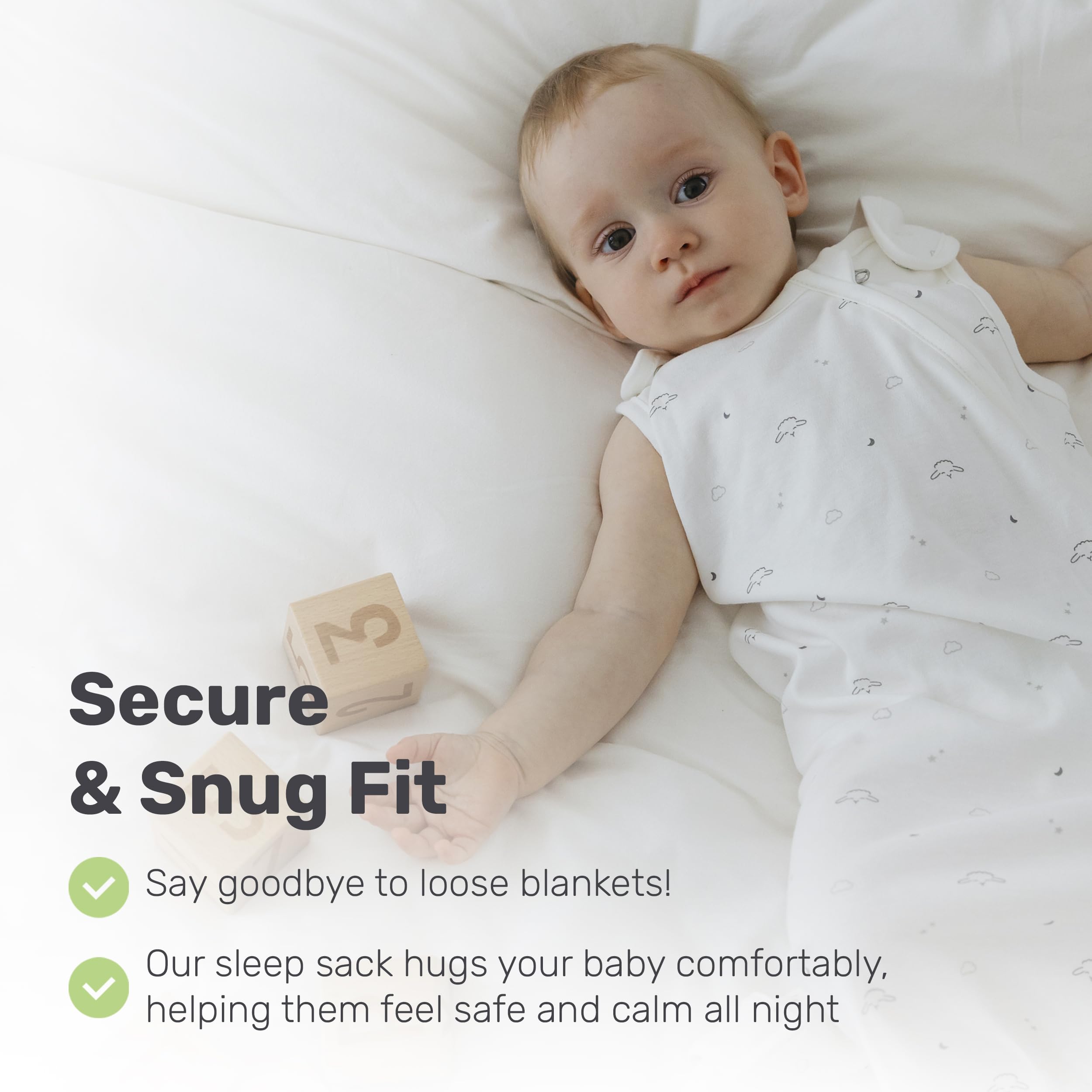 Lamb Babies sleep sack with lightweight design for comfy naps