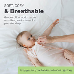 Lamb Babies newborn sleep sack with secure fit for safe swaddling