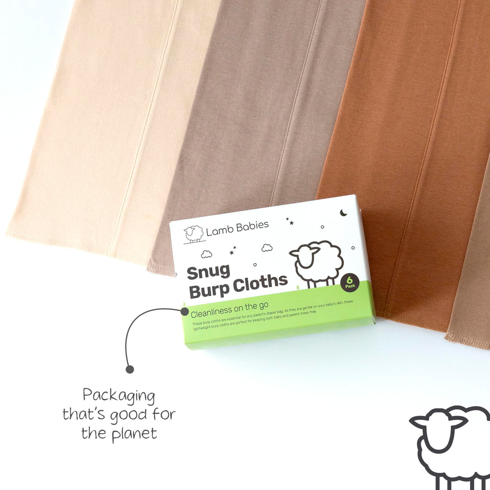 Lamb Babies Snug gentle fabric safe for delicate baby skin during burps