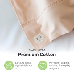 Lamb Babies Snug lightweight and breathable burp cloth for comfortable use