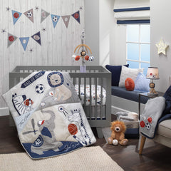Lambs & Ivy 100% cotton fitted sheet emphasizes breathable fabric