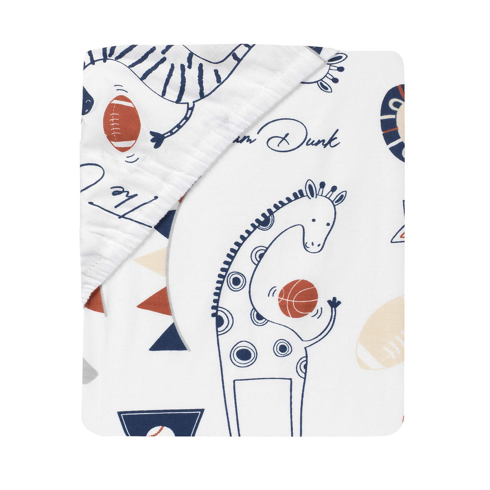 Lambs & Ivy playful animals sports design brightens nursery atmosphere