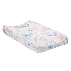 Lambs & Ivy Baby Blooms floral butterfly pattern enhances nursery decor.