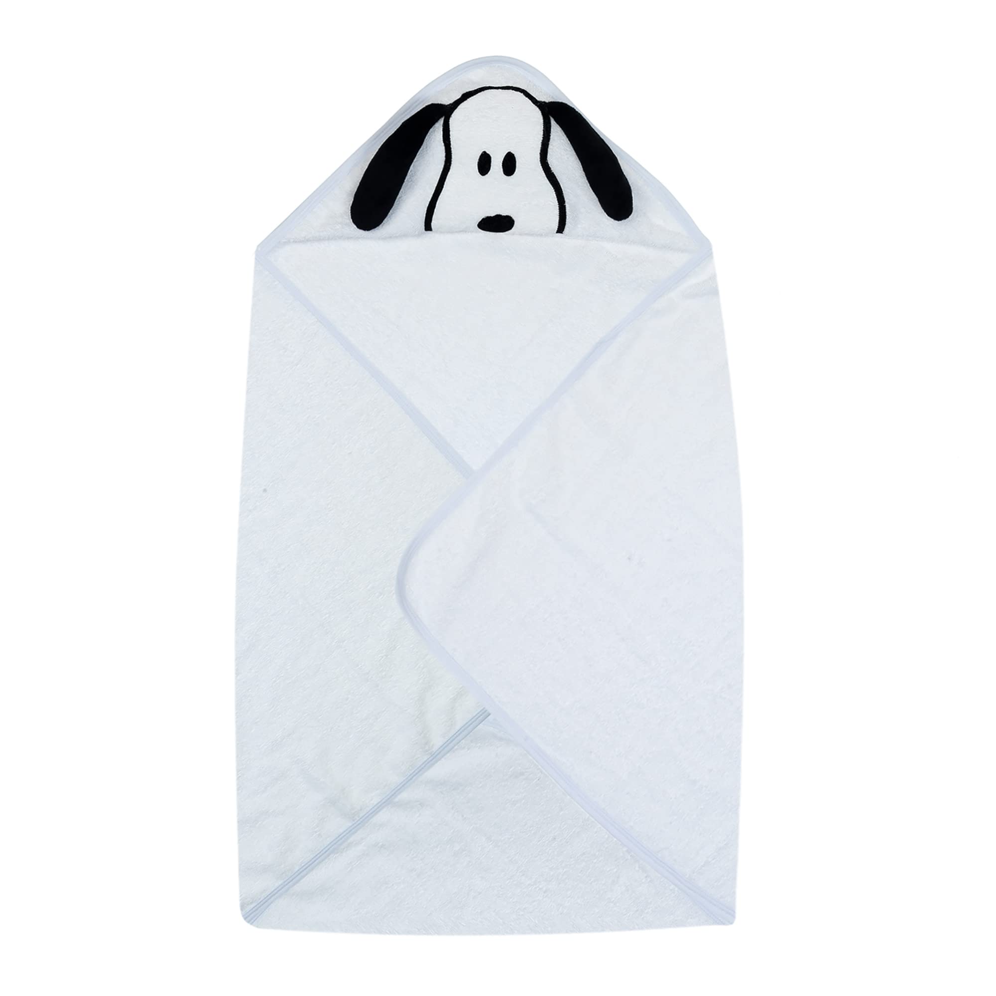 Lambs & Ivy Snoopy towel shows pure cotton terrycloth softness
