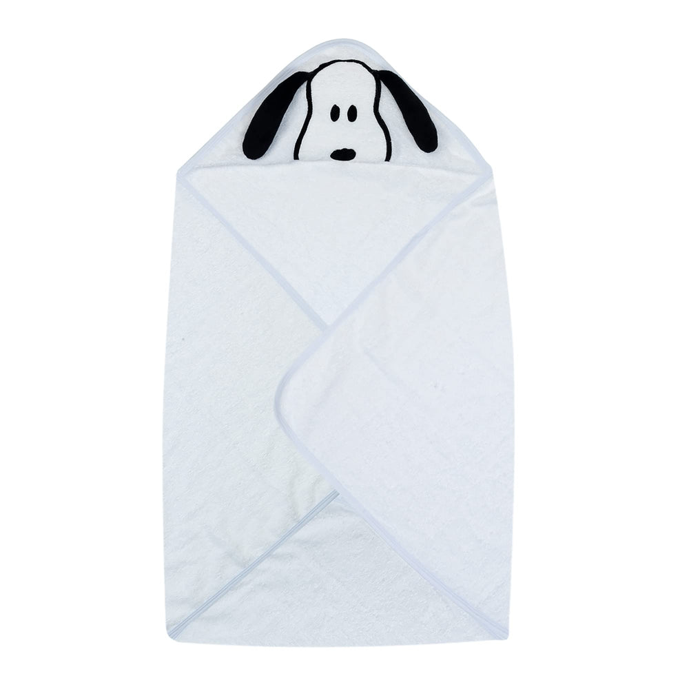 Lambs & Ivy Snoopy towel shows pure cotton terrycloth softness