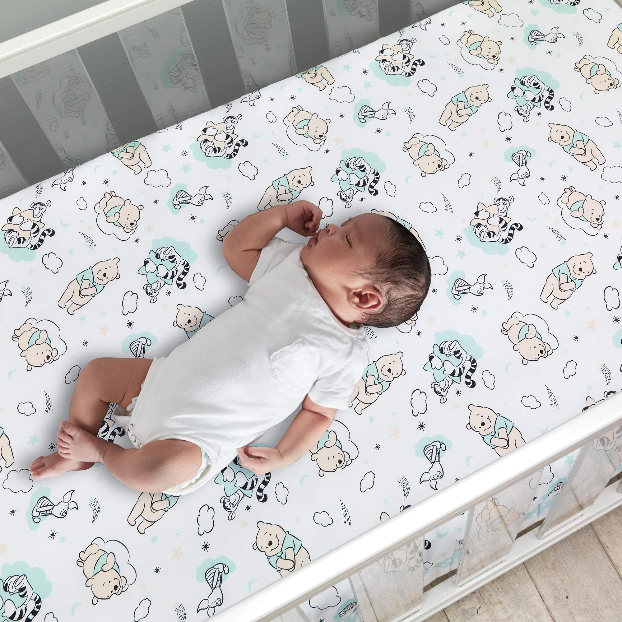 Lambs & Ivy Tigger embroidery adds cheerful accents to the Winnie the Pooh set