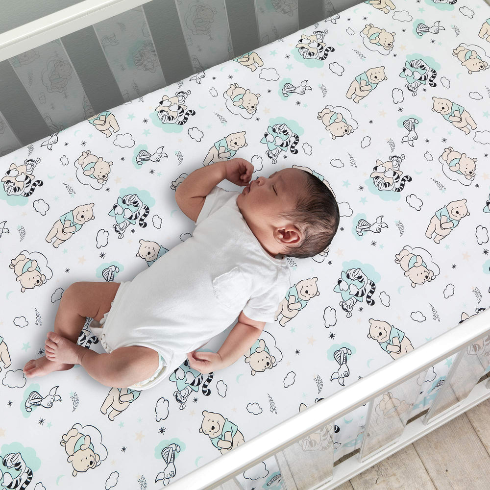 Lambs & Ivy Tigger embroidery adds cheerful accents to the Winnie the Pooh set