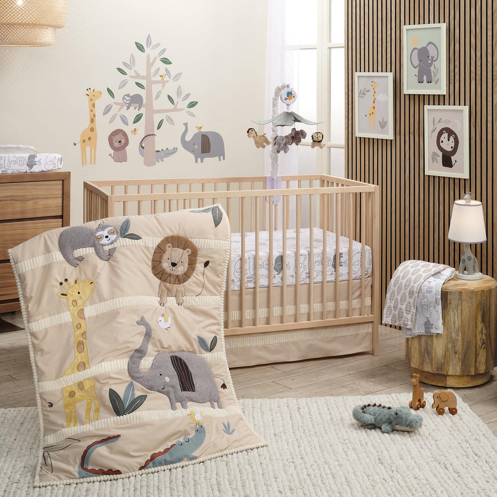 Lambs & Ivy Jungle Story gifting-ready swaddle, ideal for showers