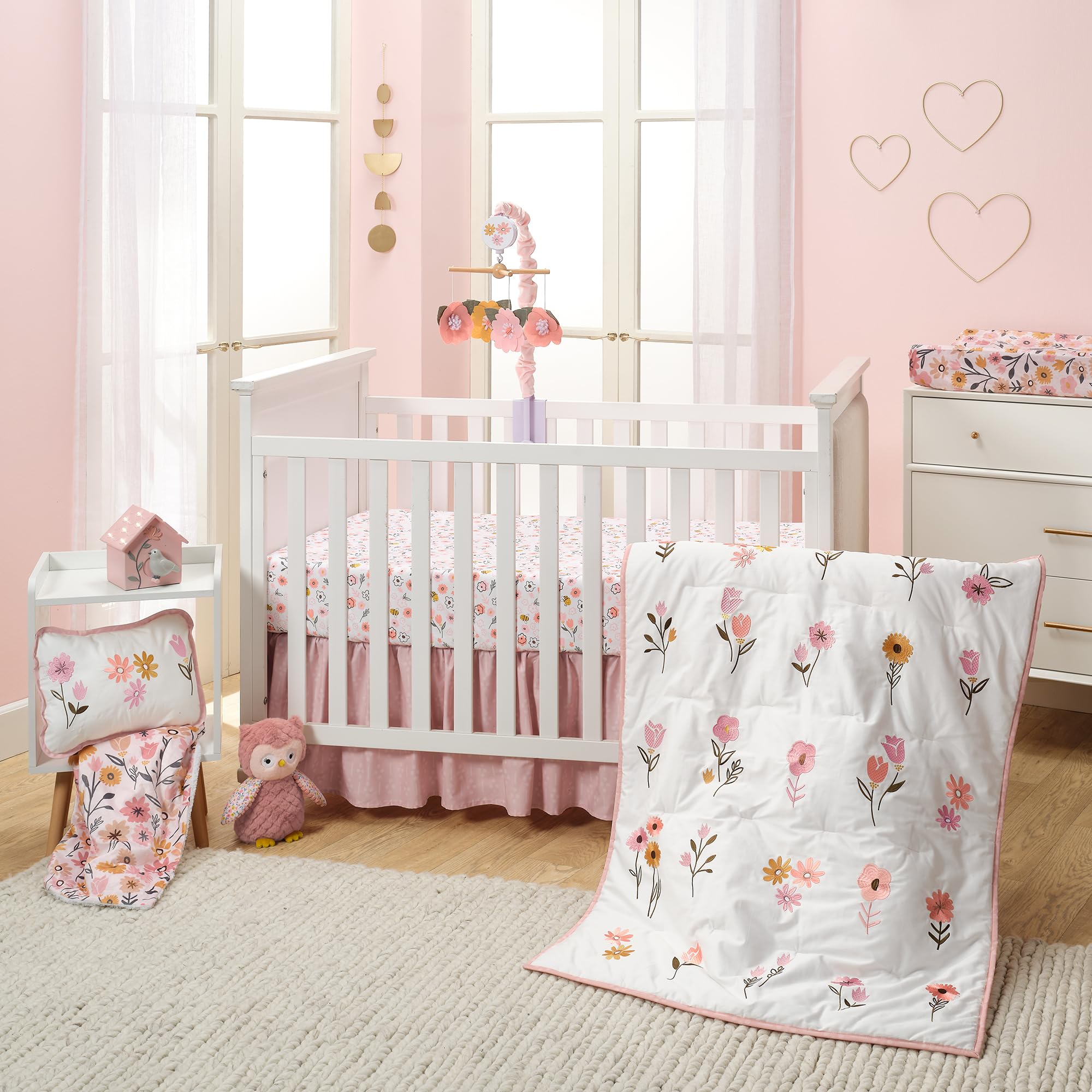 Gift-ready Lambs & Ivy Little Garden blanket packaging and presentation