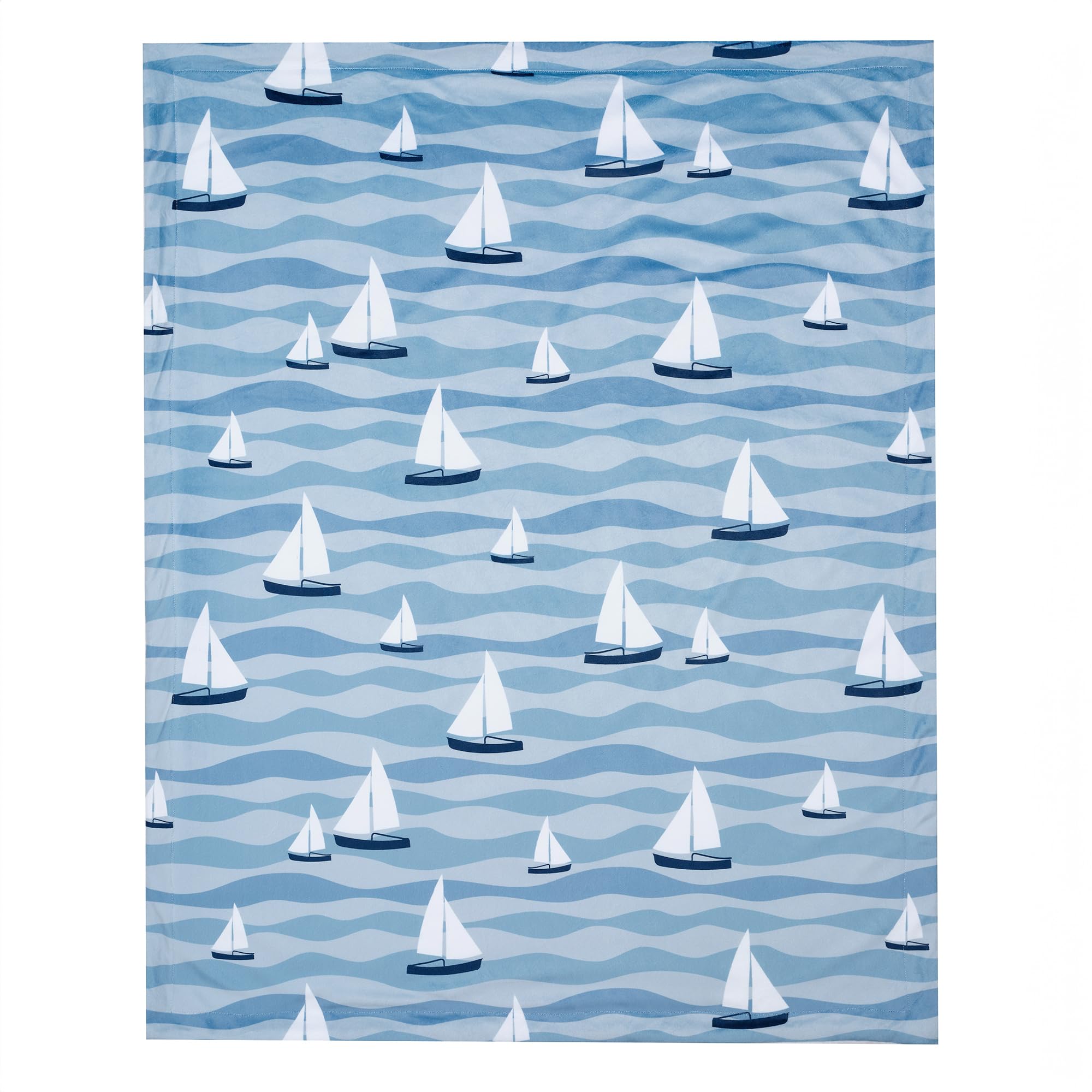 Lambs & Ivy Little Skipper stroller blanket ready for on-the-go comfort