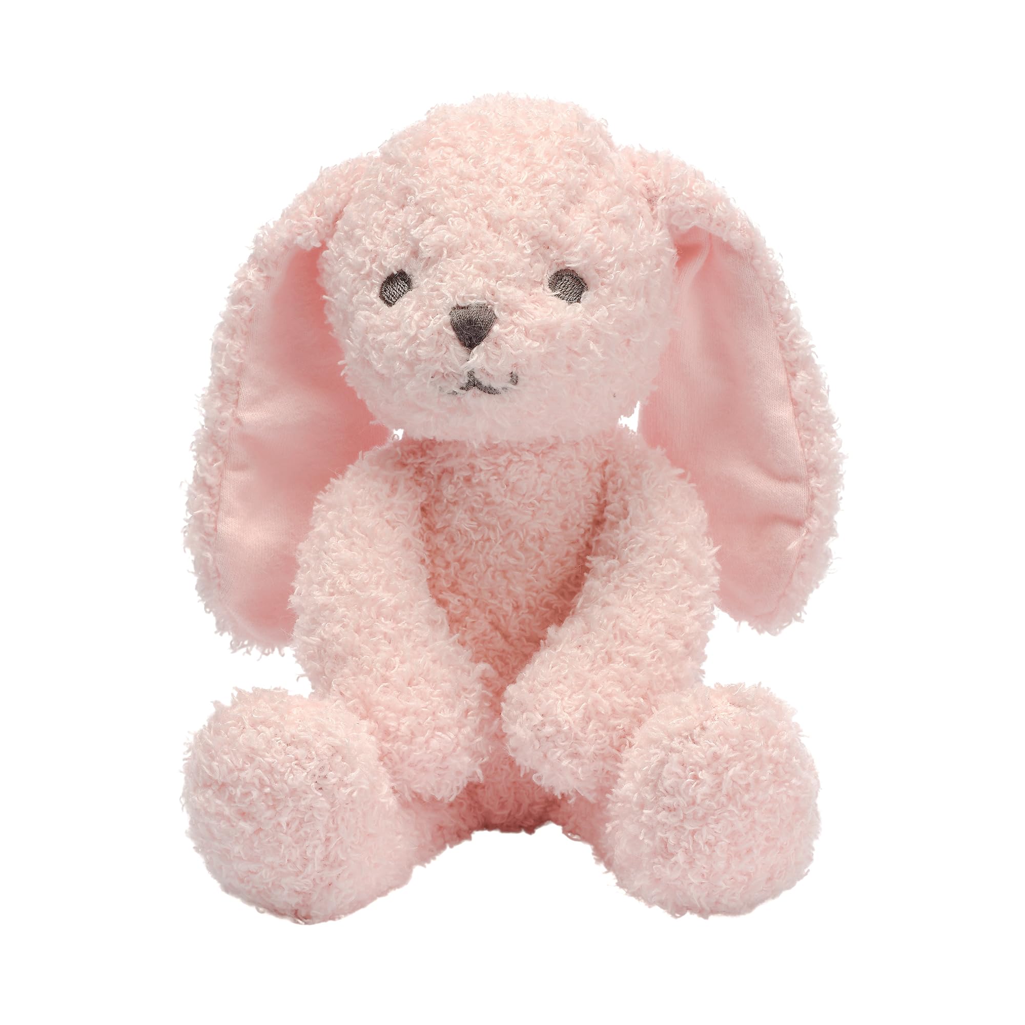 Lambs & Ivy pink jersey embroidered hat, soft newborn comfort.
