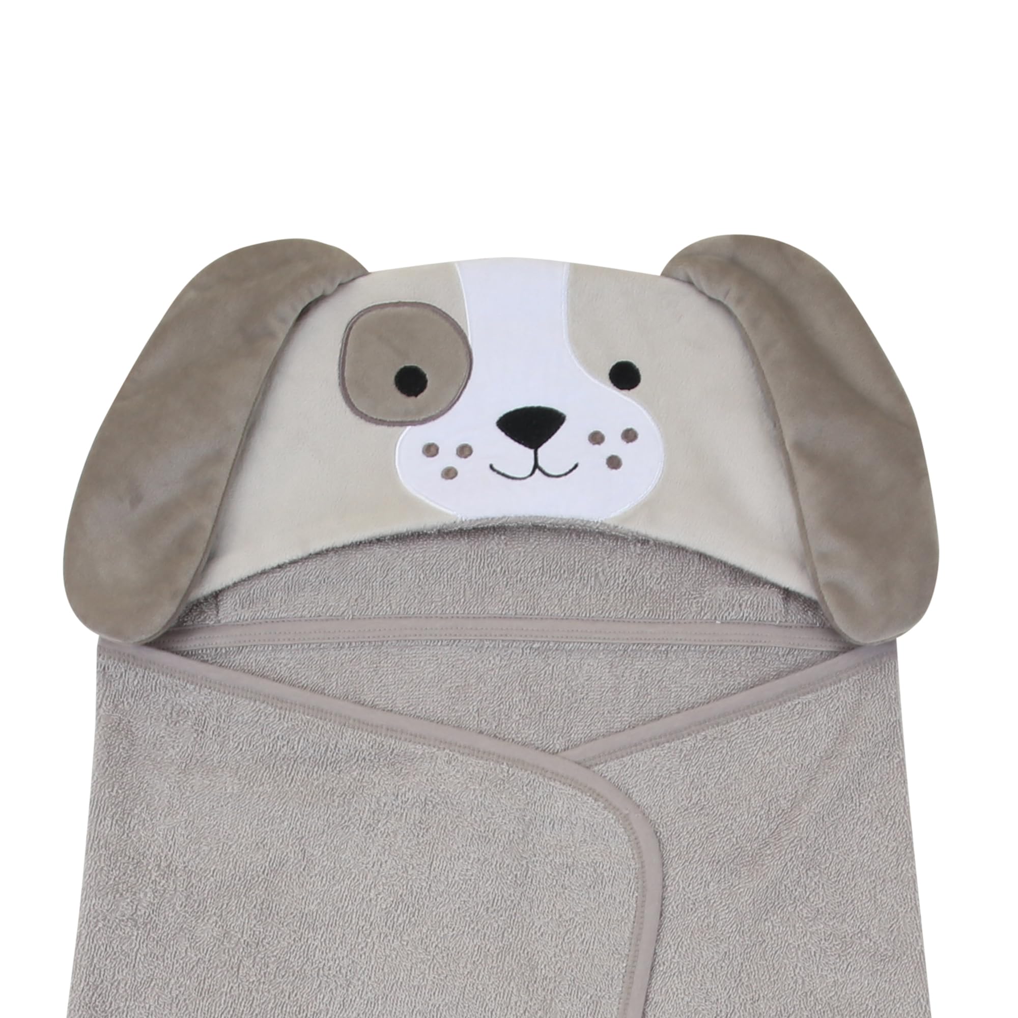 Lambs & Ivy pure cotton terrycloth towel provides soft, absorbent drying