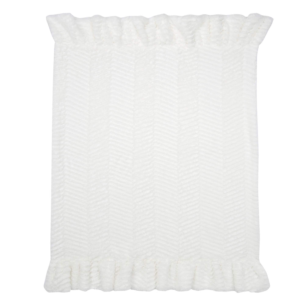 Lambs & Ivy Signature ruffle-top-bottom adds chic detail for nap time and stroller trips.