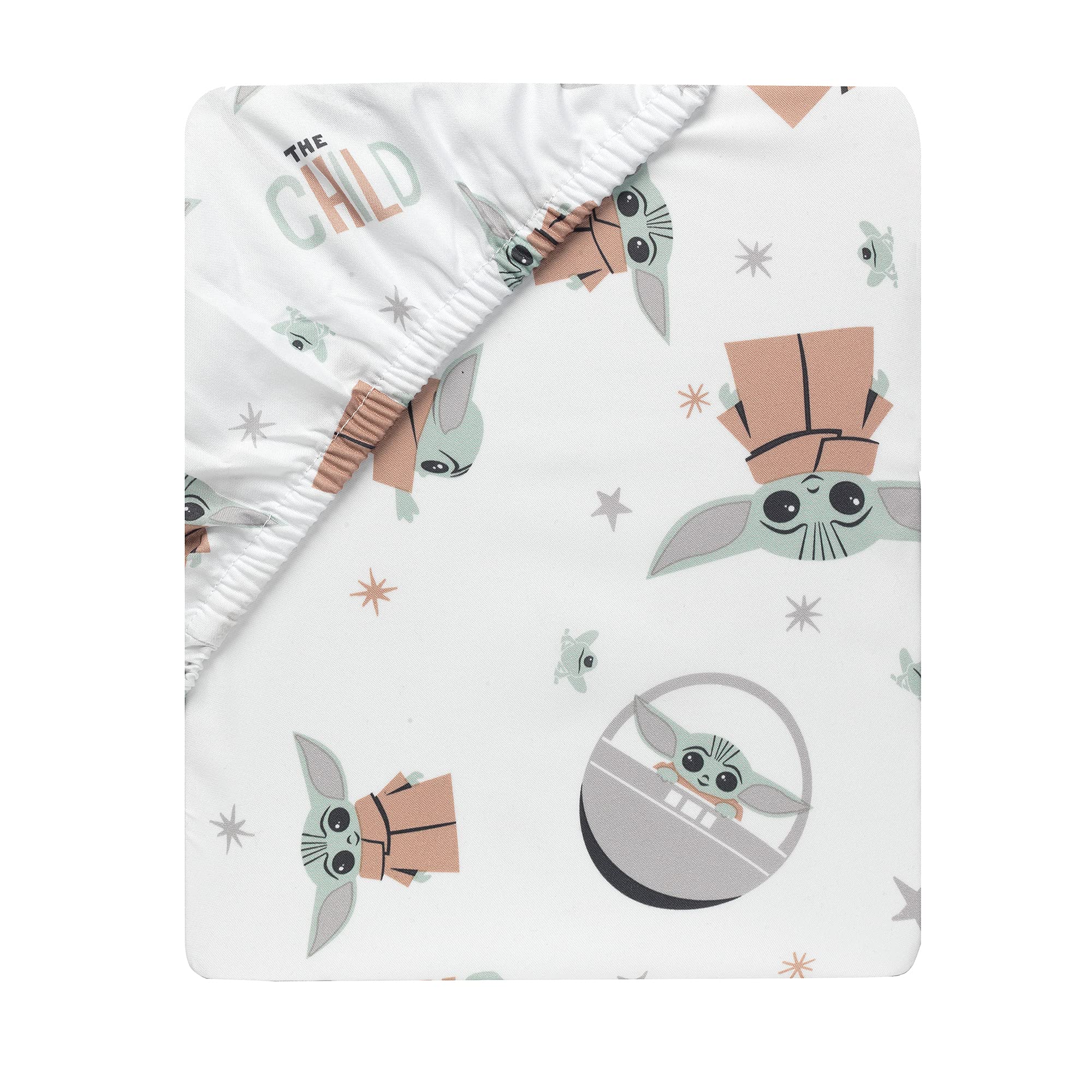 Soft microfiber crib sheet with elastic edges for a secure standard crib fit