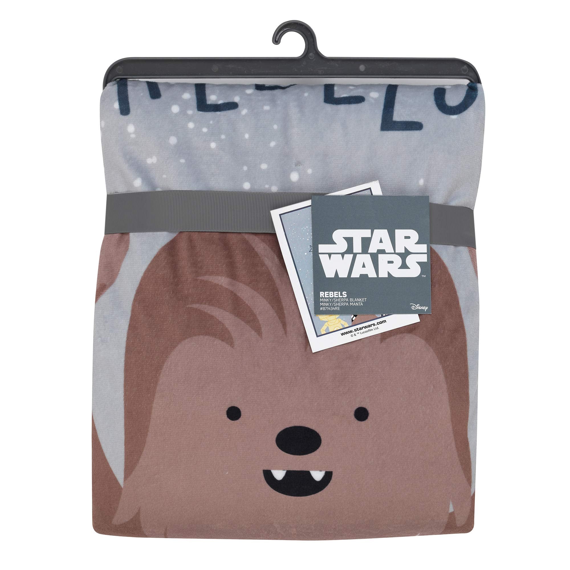 Lambs & Ivy Star Wars Rebels blanket back in soft faux shearling