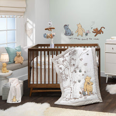 Easy-to-apply Storytime Pooh decals for a nursery wall that won't damage paint.