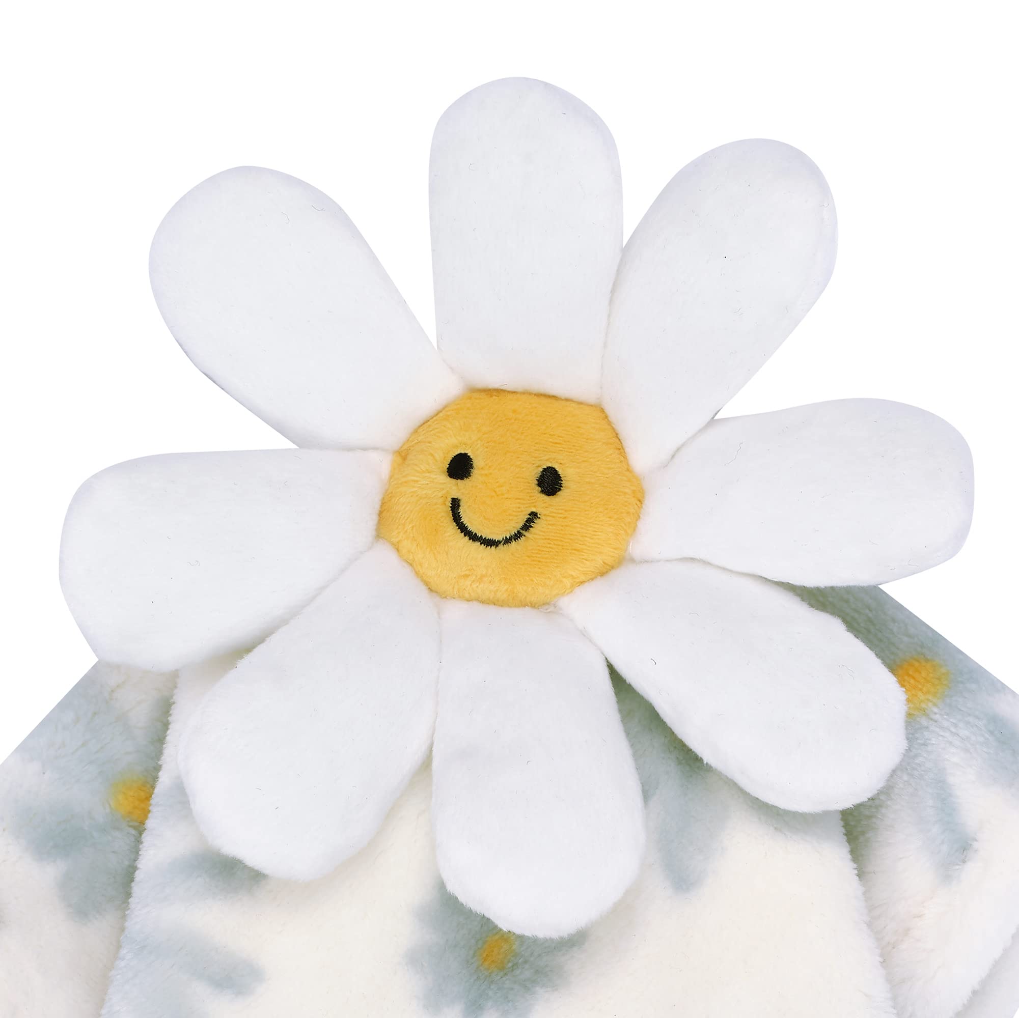 Lambs & Ivy Sweet Daisy Lovey 12-inch square soothing companion for on-the-go