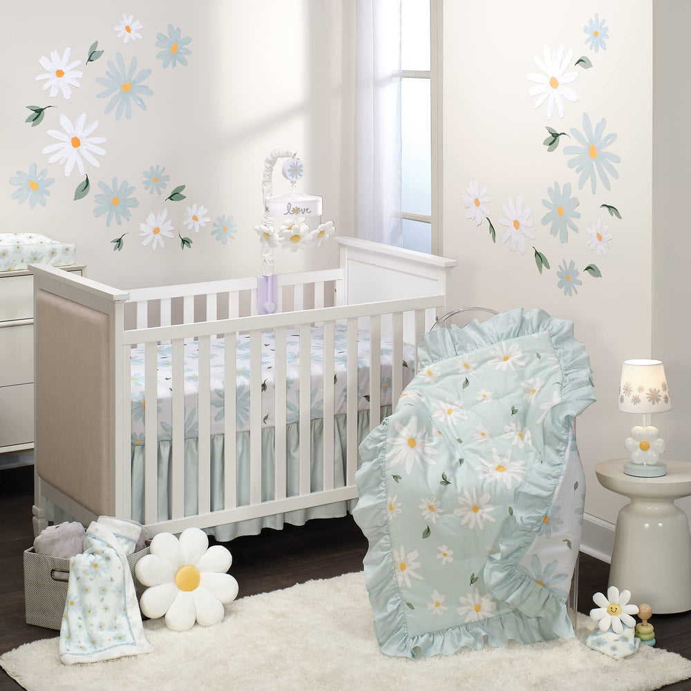 Lambs & Ivy Sweet Daisy Lovey security blanket supports early self-soothing