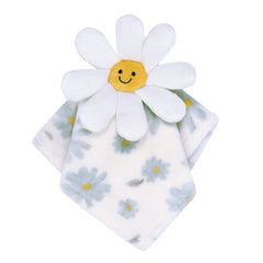 Lambs & Ivy Sweet Daisy Lovey plush with white flower for gentle comfort