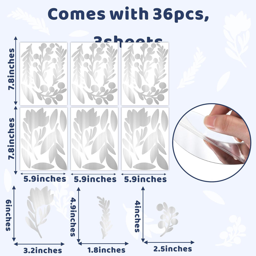 Lamkidle adhesive leaf decals are easy to apply on smooth surfaces