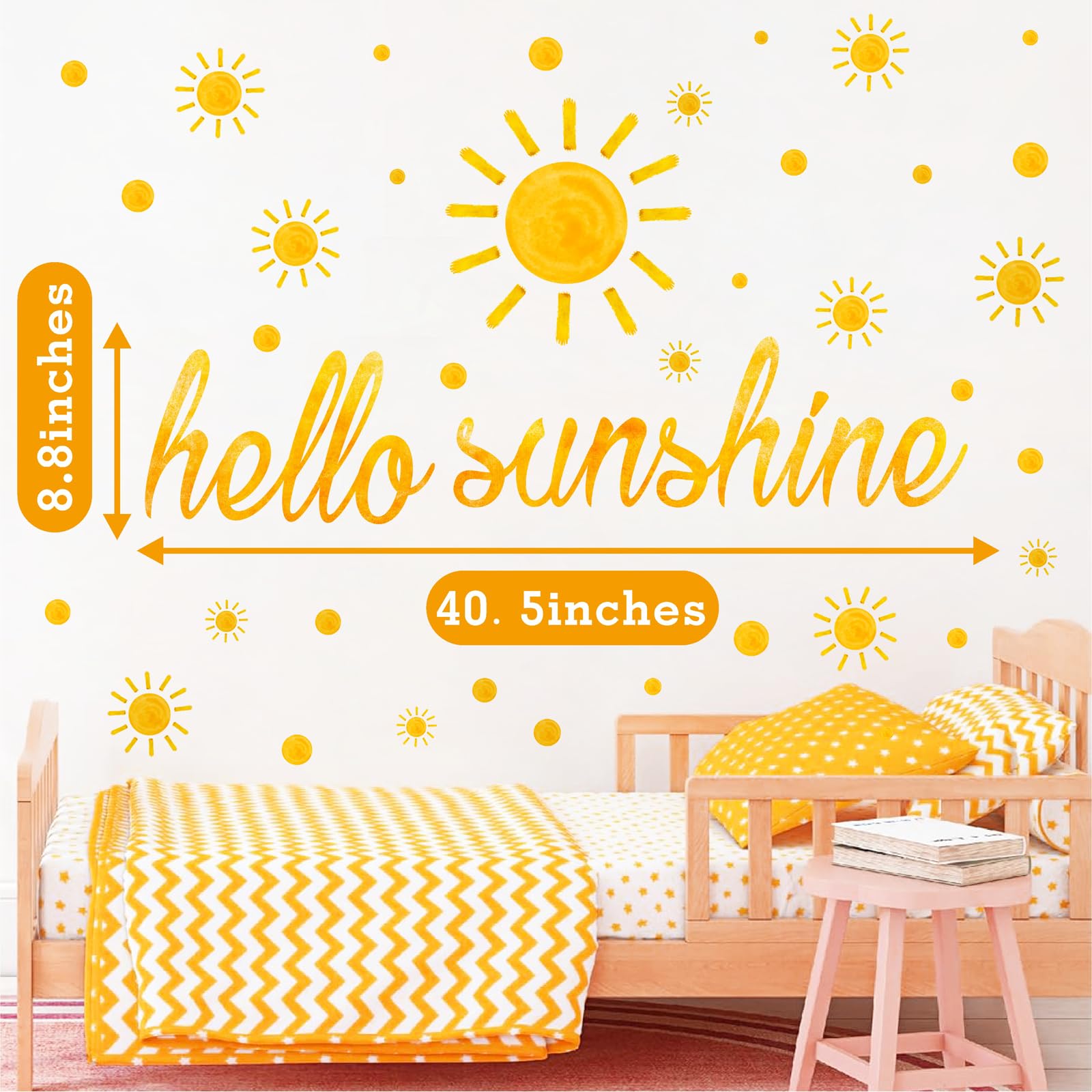 Lamkidle sun wall decal ideal for kids bedrooms