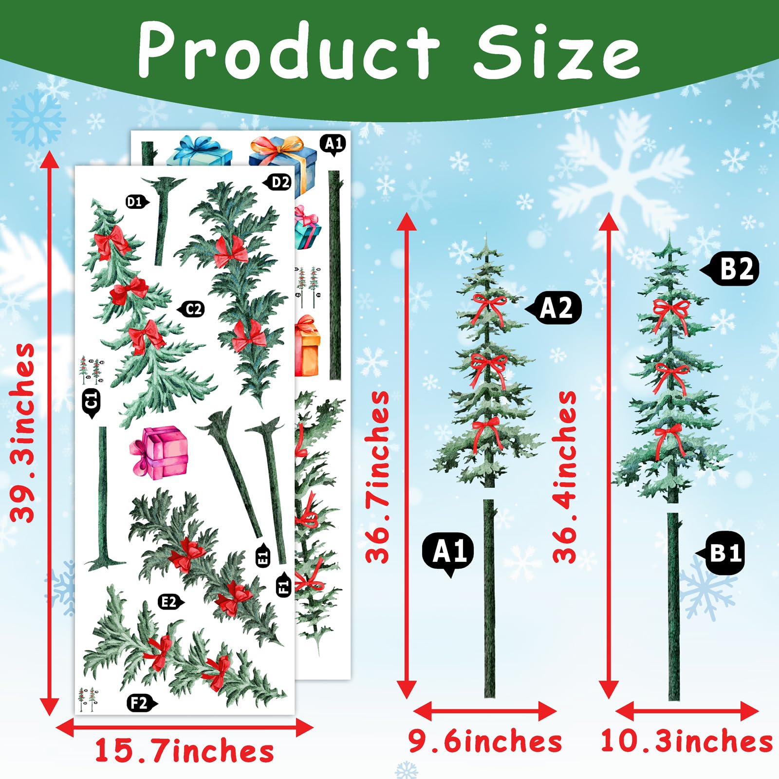 Lamkidle woodland forest tree wall stickers create a calming backdrop for study or play.