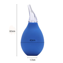 Lamoutor baby nasal suction bulb provides quick relief for congested noses.
