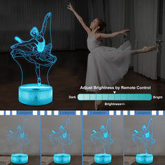 Lampeez Ballet dancer acrylic panel emits vivid visuals for kids' rooms