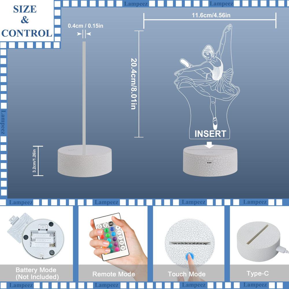 Lampeez Ballet gift-ready packaging suitable for birthdays