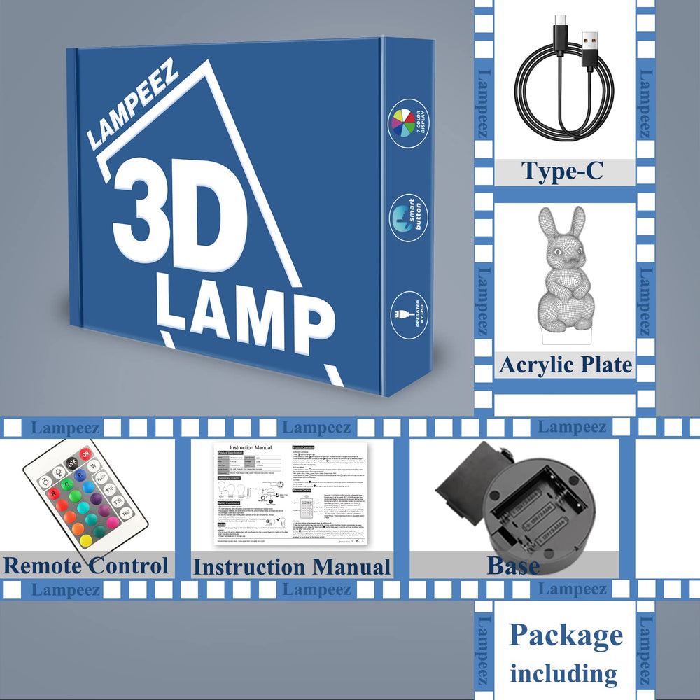 Lampeez USB-powered base for simple plug-and-play setup.
