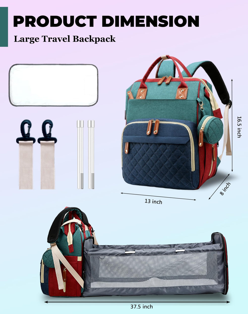 Lamroro bag features heat retaining pockets to keep bottles warm