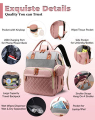 Lamroro diaper bag foldable-changing-pad for quick, clean diaper changes anywhere.