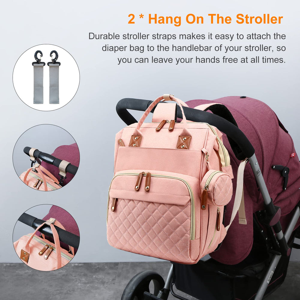 Lamroro Diaper Bag unisex travel design suits moms and dads for daily use.