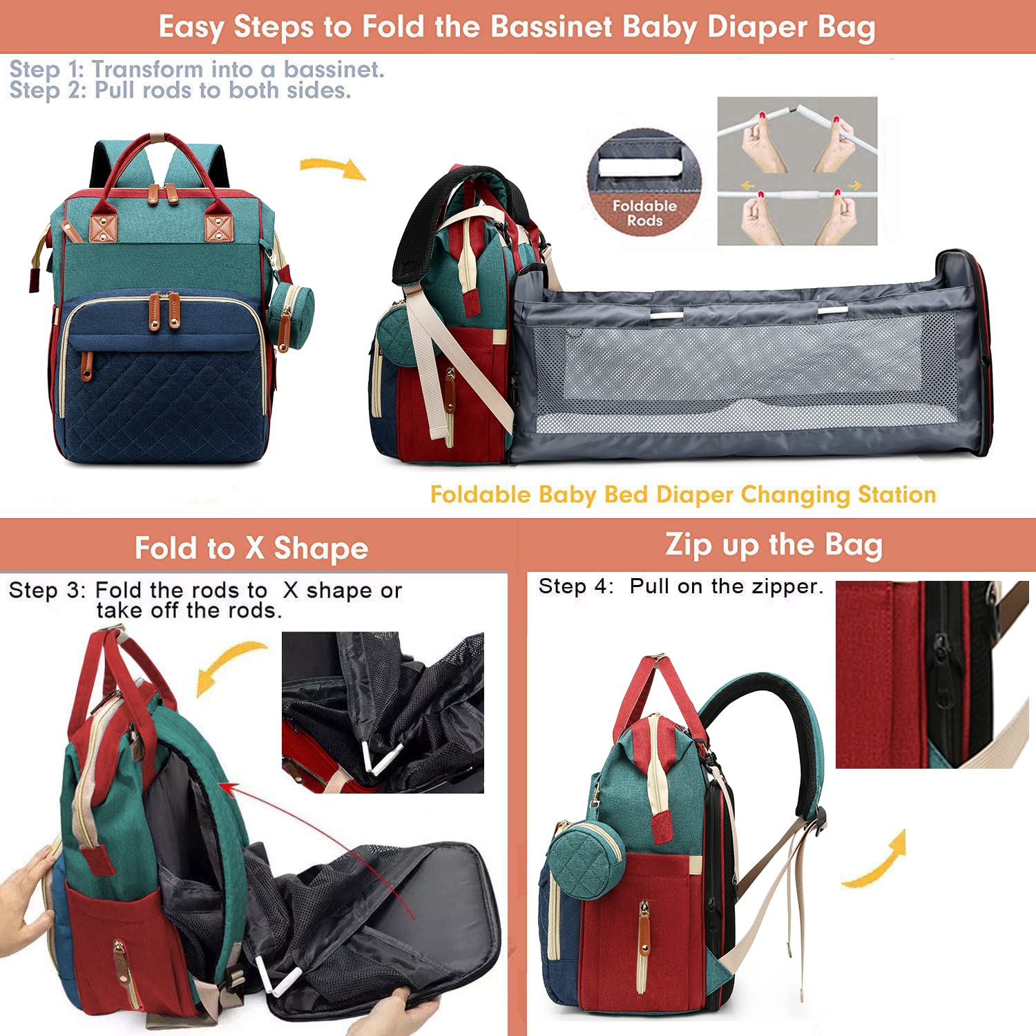 Lamroro waterproof pocket keeps wet items separate and clean