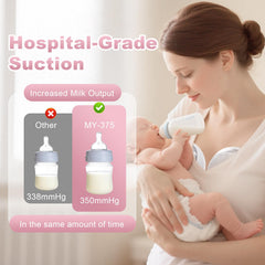 LAMSUET device operates quietly, keeping baby calm during pumping.