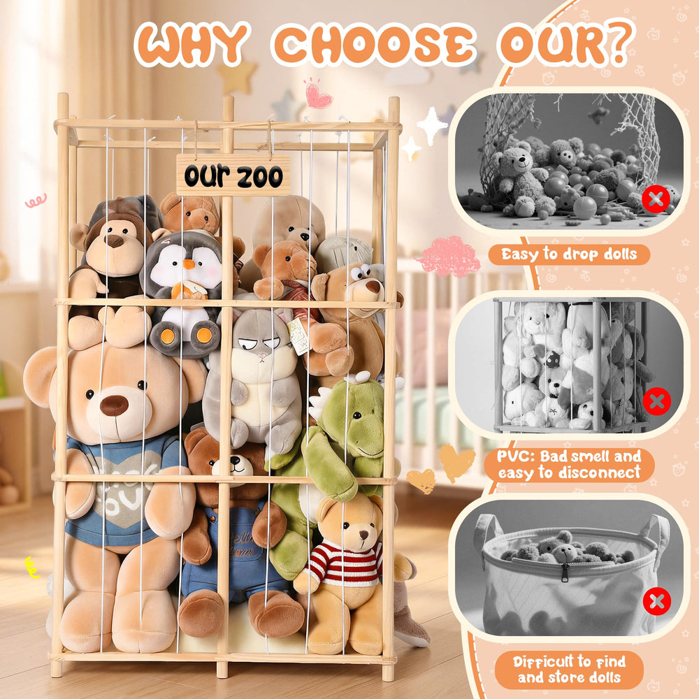 LAMU nameplate lets kids personalize their stuffed animal zoo.