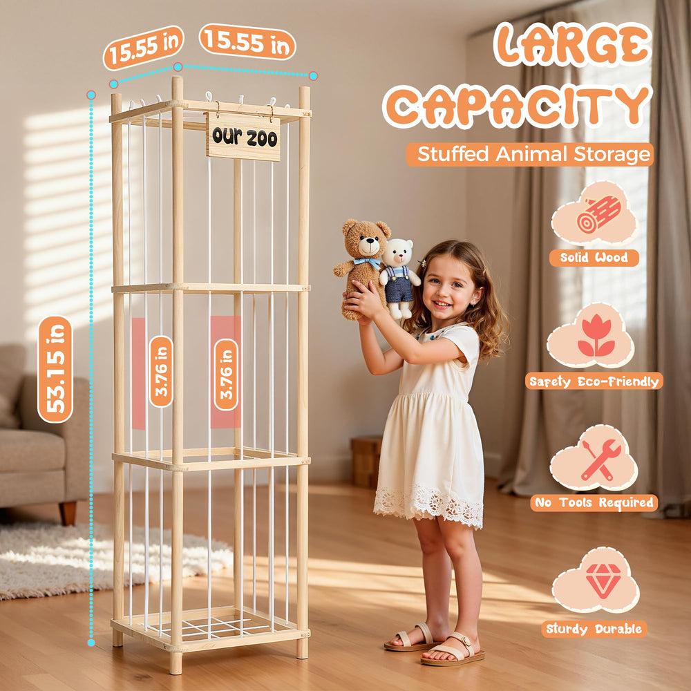 LAMU storage tower side view with elastic cords enabling easy access to favorites