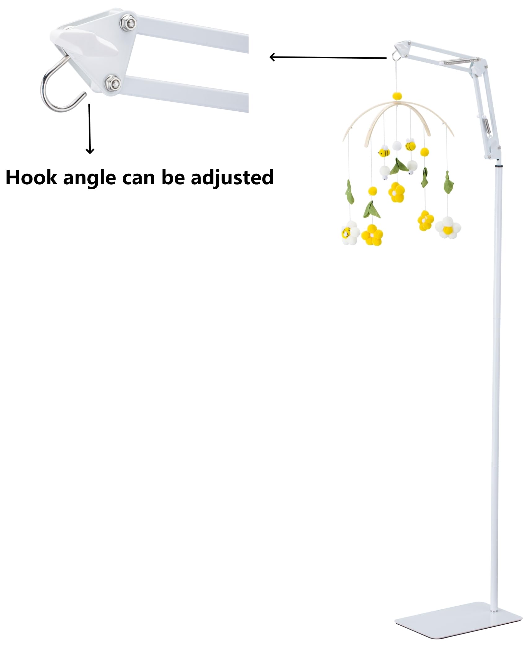 LamYHeng universal compatibility fits most standard crib mobiles.