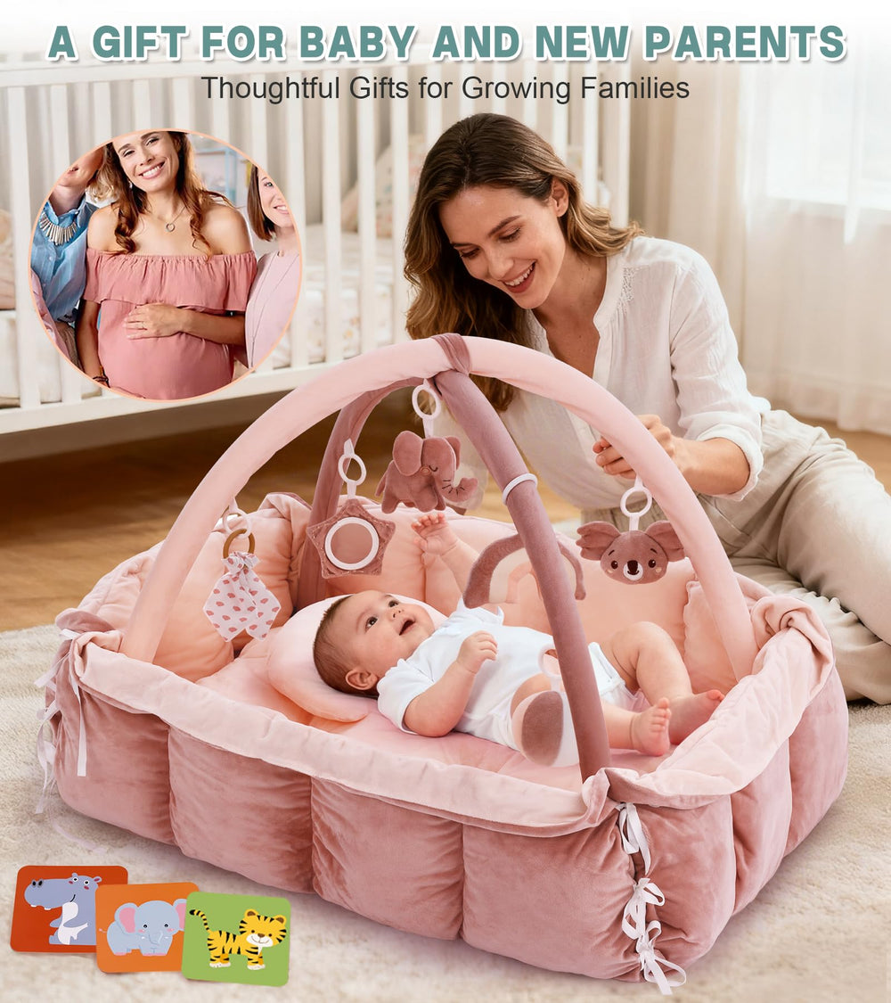 Lanabuna pink gift-ready setup makes a thoughtful baby shower present