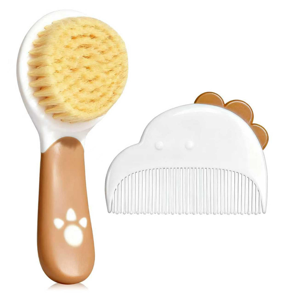 Lanbang baby hair brush with soft bristles for gentle scalp soothing