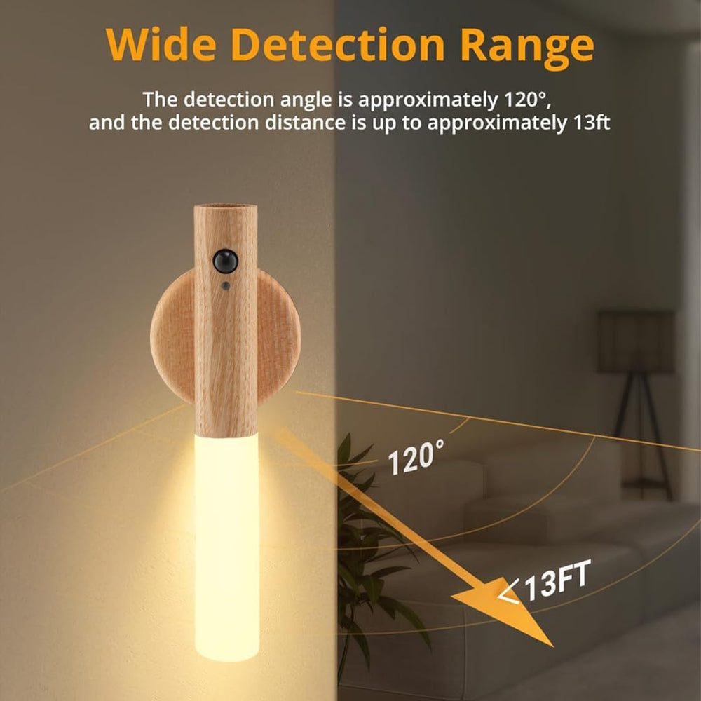 LANDGOO black walnut nursery night light magnet mount offers flexible placement