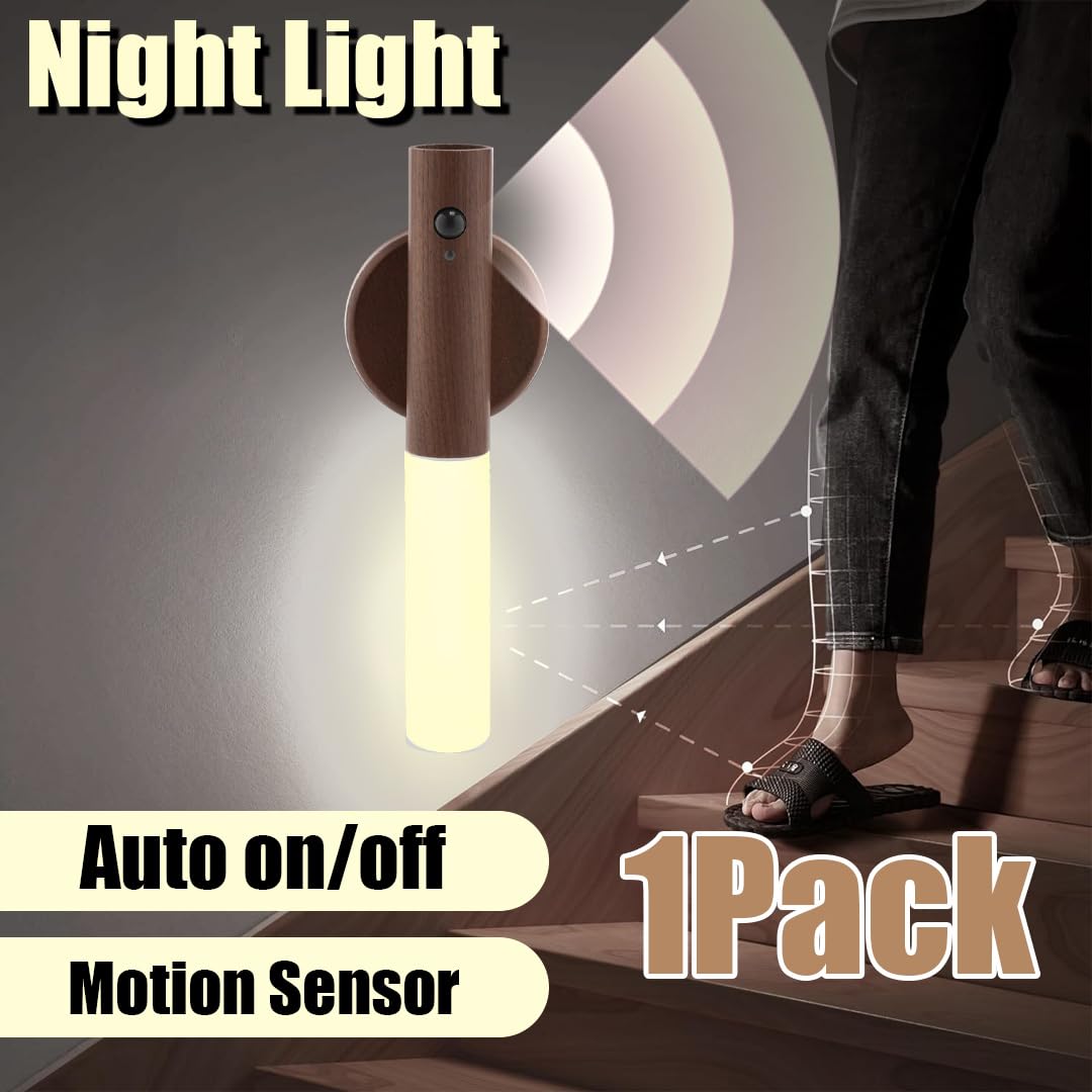 LANDGOO LED motion sensor nursery light activates softly when motion is detected.