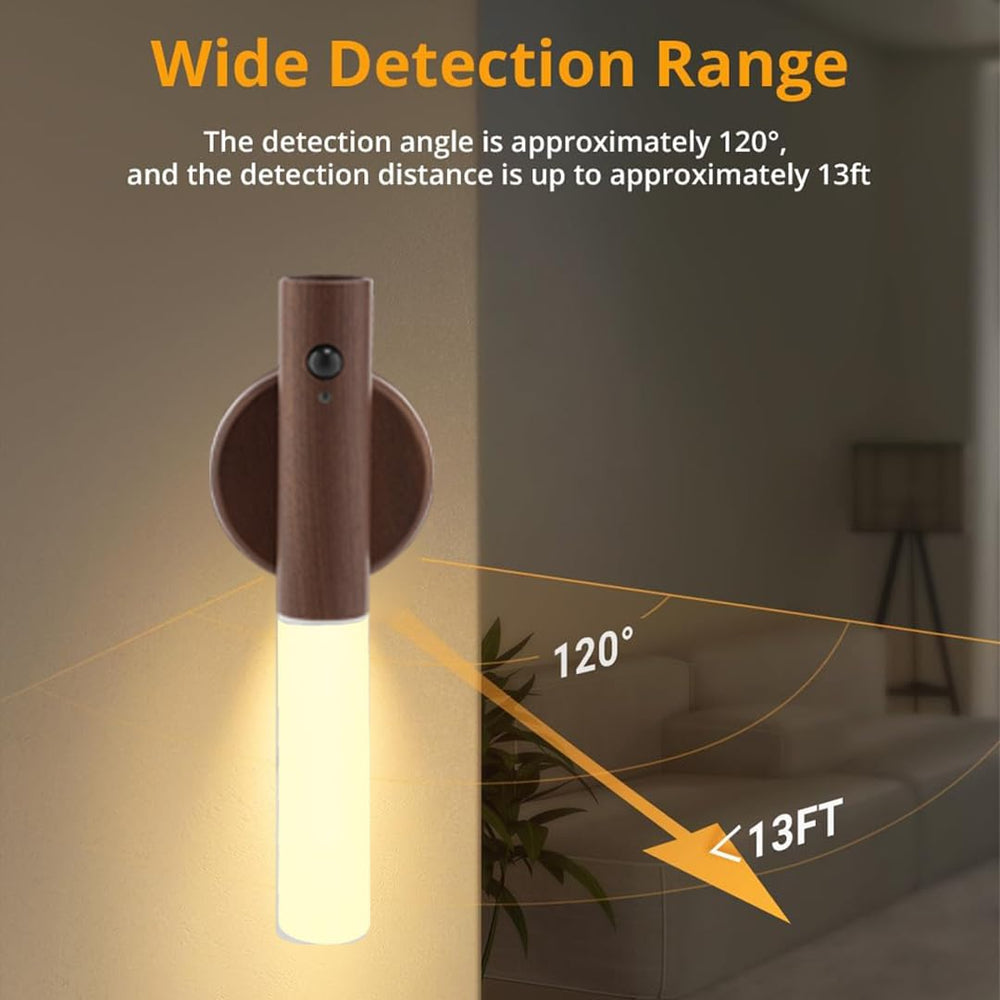 LANDGOO portable night light can be handheld or desk-mounted.