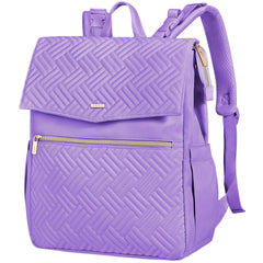 LANDICI diaper bag backpack exterior pockets for quick-access baby essentials.