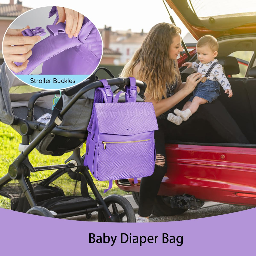 LANDICI folding changing pad offers soft, safe on-the-go diaper changes.