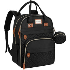 LANDICI diaper bag backpack front view showing the spacious main pocket