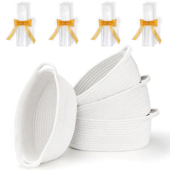 LANDNEOO small woven basket with handles for toy storage and nursery decor.