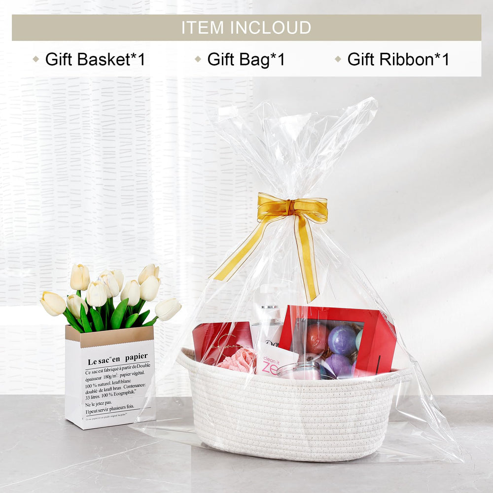 LANDNEOO basket handles are woven for durability and easy carrying